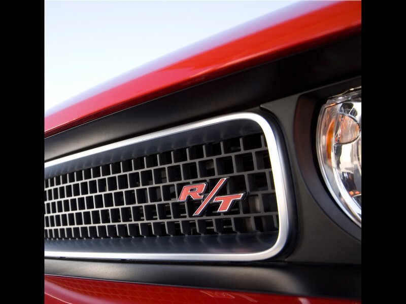 Close-up of R/T grille badge