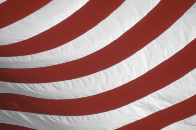 close-up of red and white stripes
