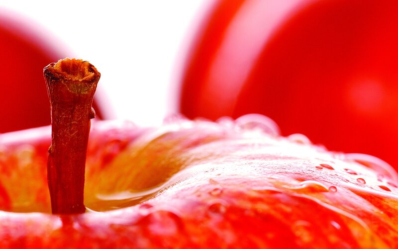 Close-up of Red Apple — Vibrant