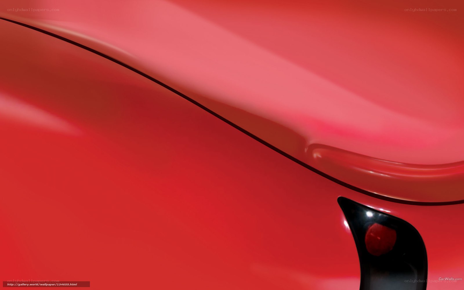 Close-up of red car body