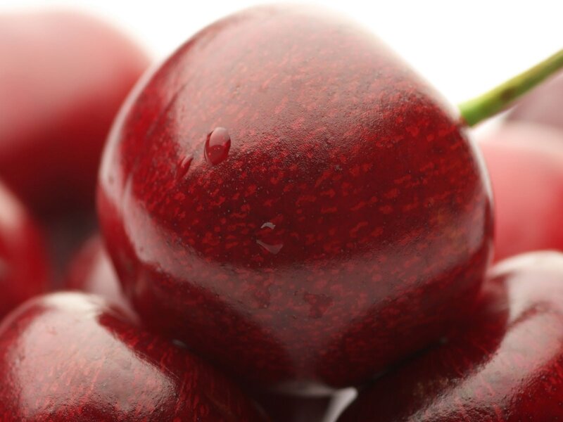 Close-up of red cherries