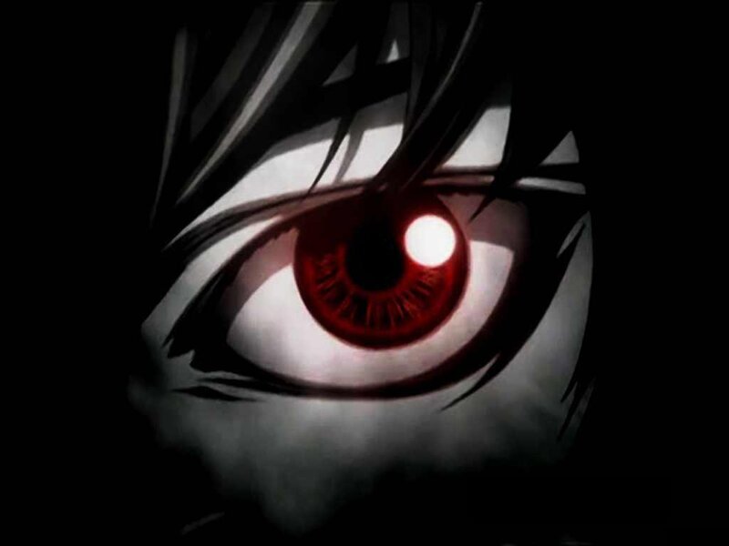 Close-up of Red Eye — Black