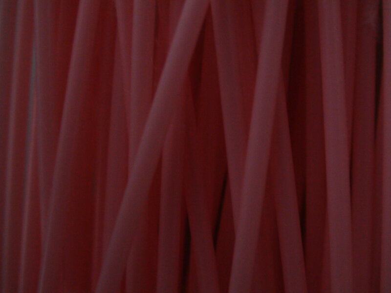 close-up of red fabric