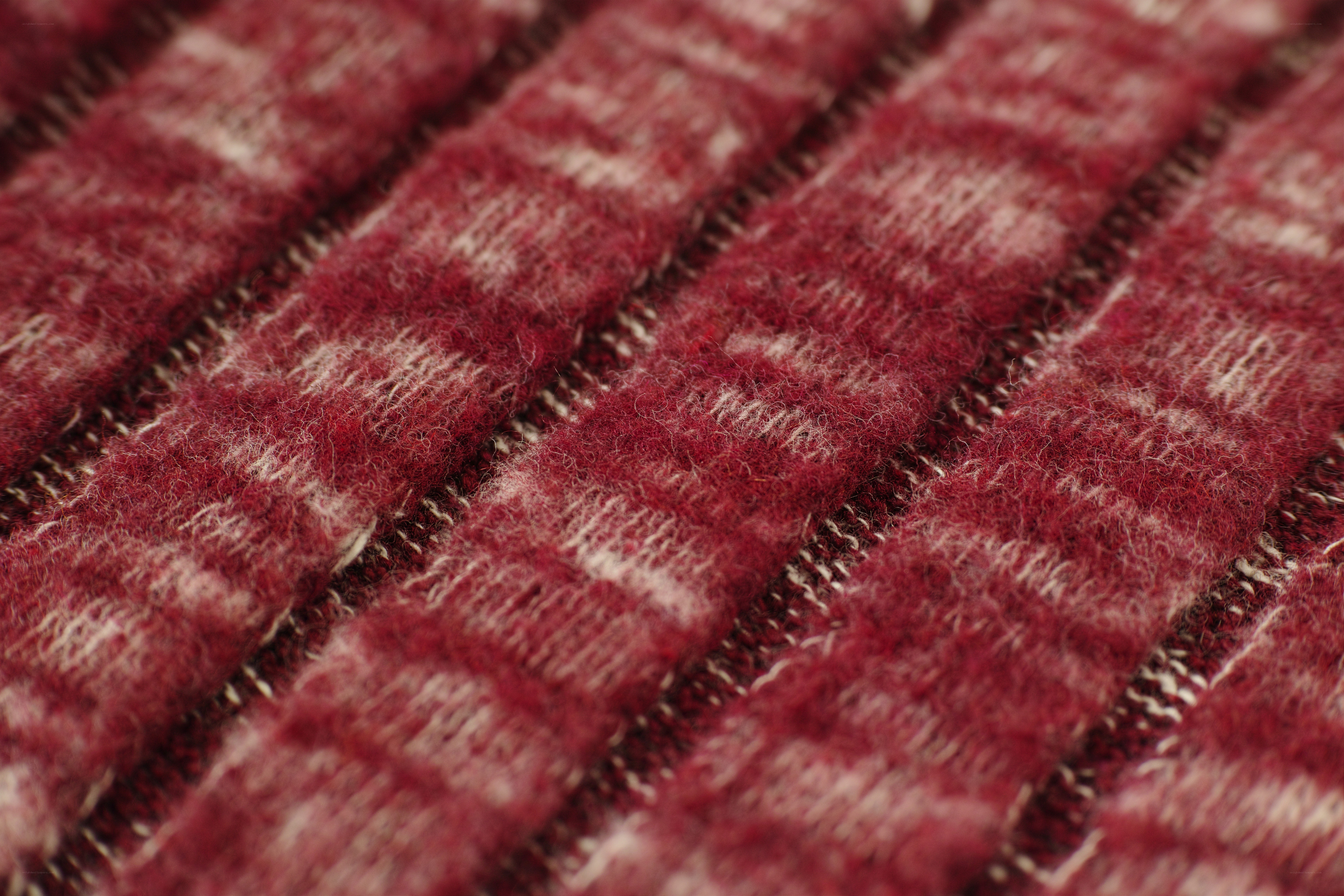 close-up of red fabric texture