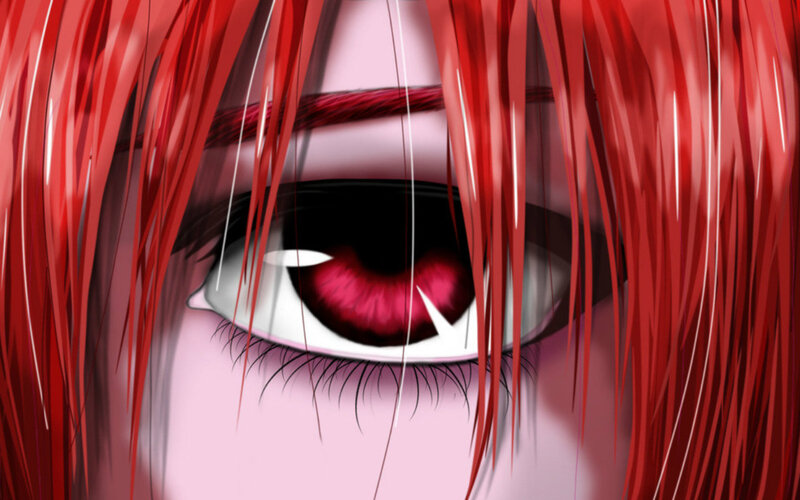 Close-up of Red-haired Eye — Red