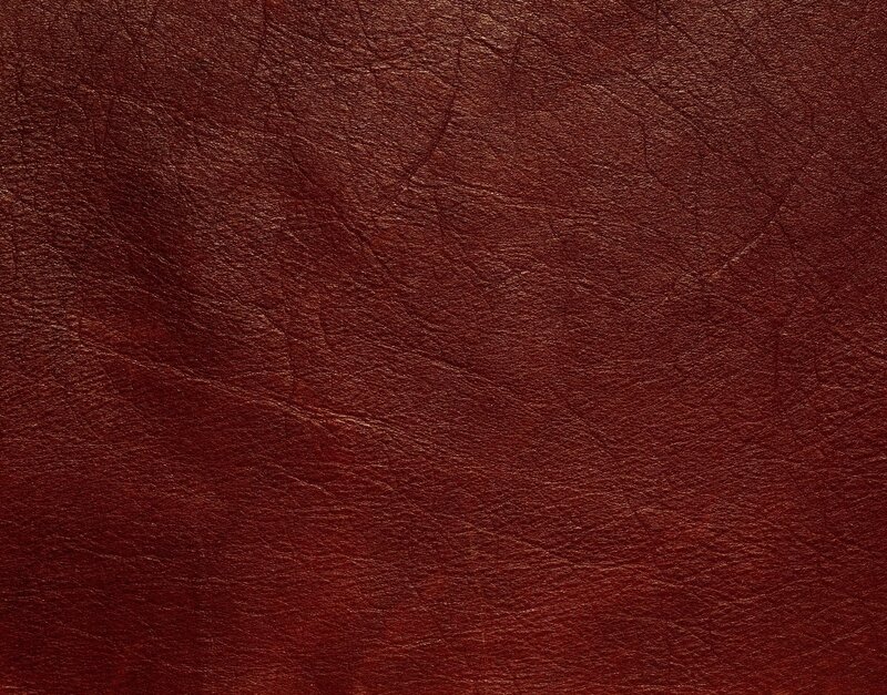 close-up of red leather texture