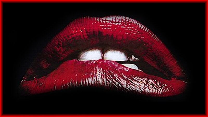 Close-up of Red Lips — Dramatic, Photograph, Teeth
