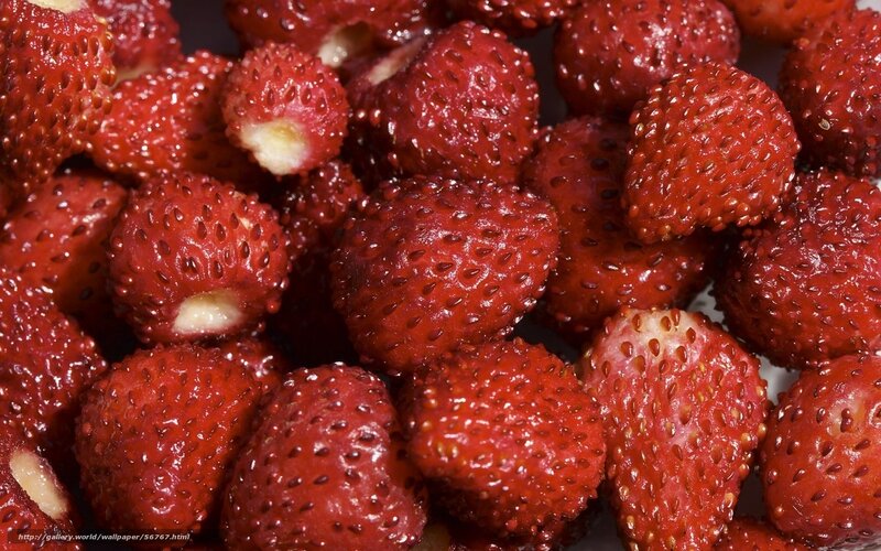 Close-up of Red Strawberries