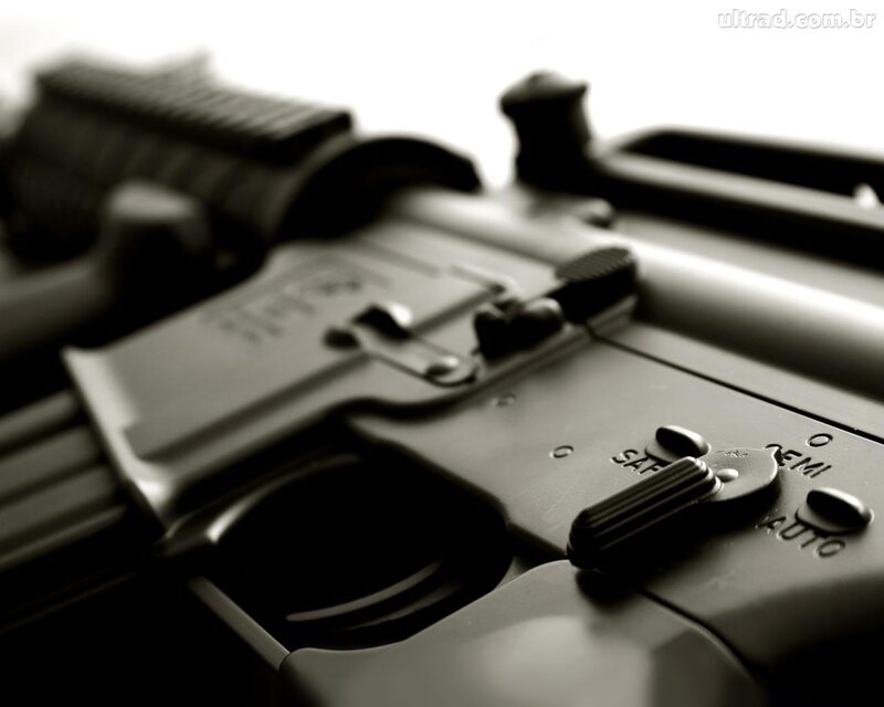 Close-up of Rifle Parts