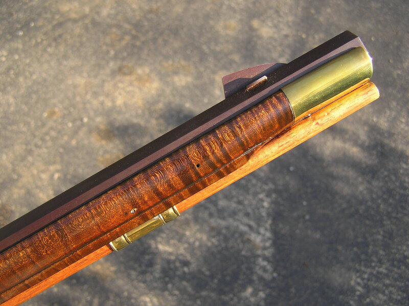 close-up of rifle stock