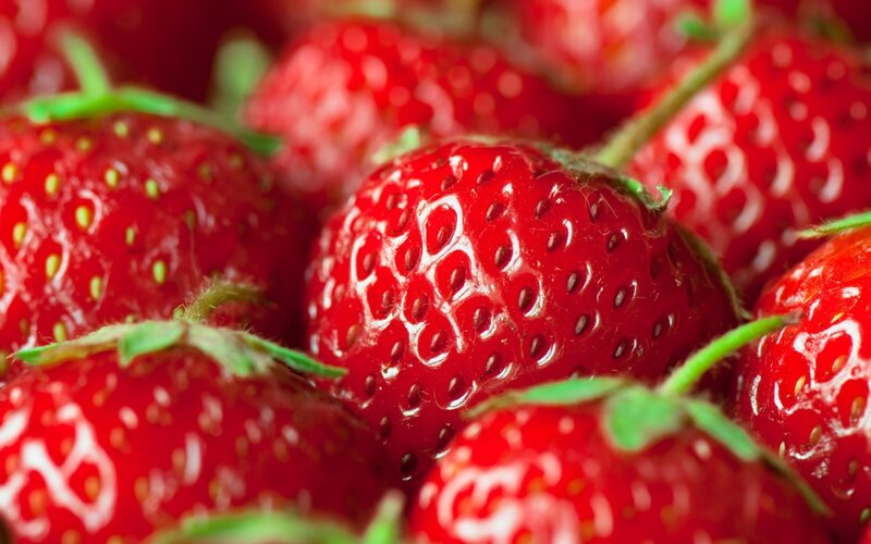 Close-up of Ripe Strawberries — Red, Fresh