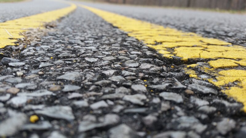 Close-up of Road Markings
