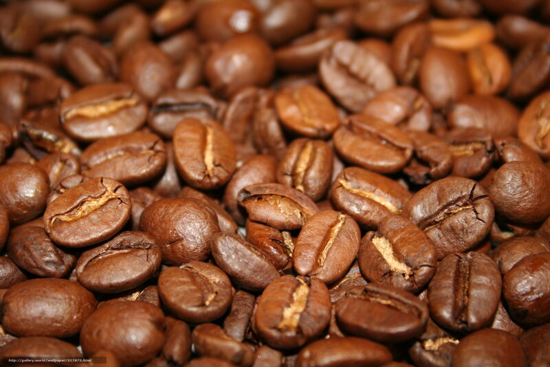 close-up of roasted coffee beans