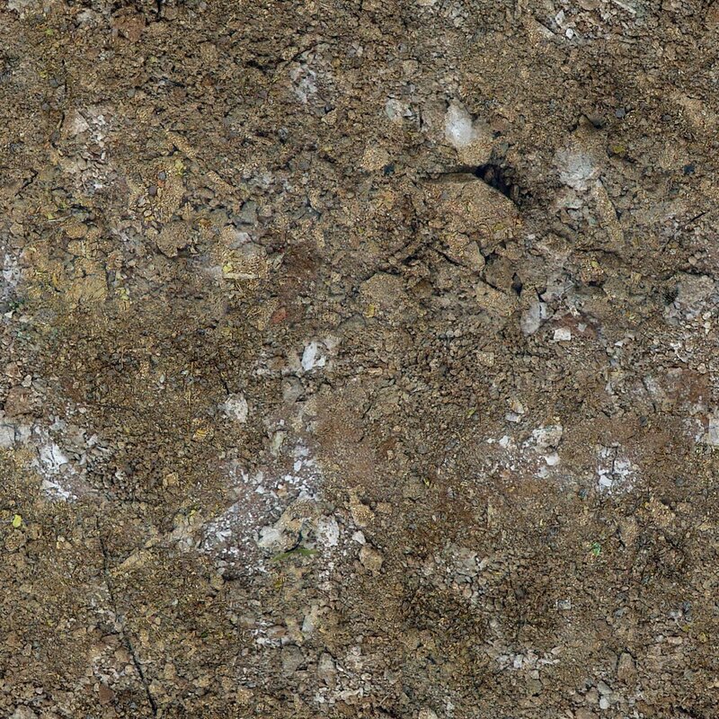 close-up of rocky soil