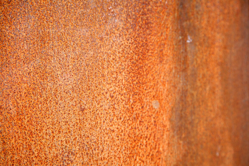 close-up of rusted metal surface