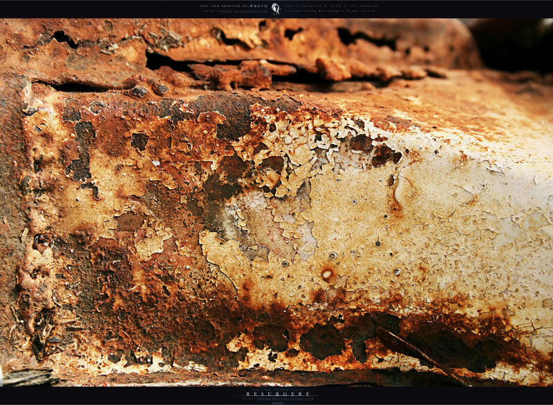 close-up of rusted metal surface
