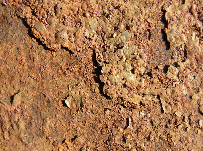 close-up of rusted metal surface