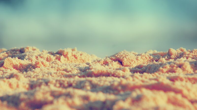 Close-up of Sand Grains — Beige