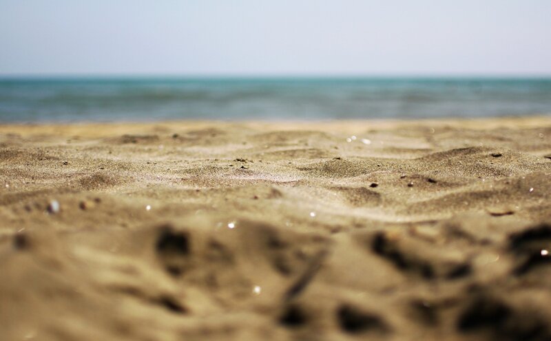 Close-up of sandy beach