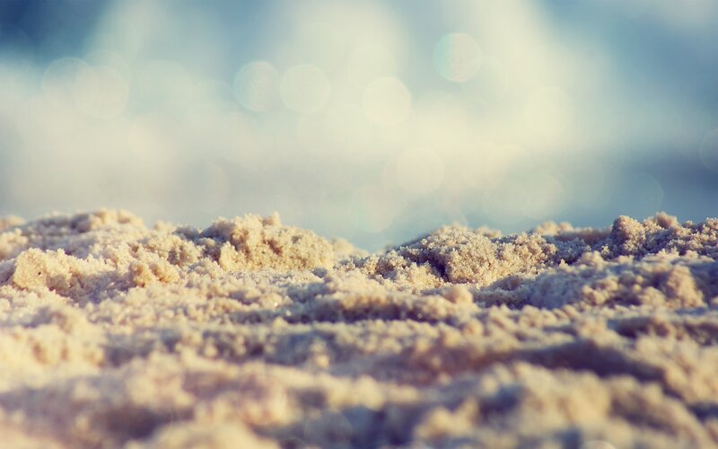 Close-up of Sandy Beach — Beige