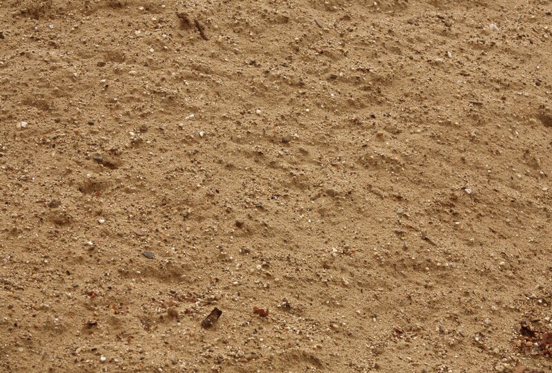 close-up of sandy ground