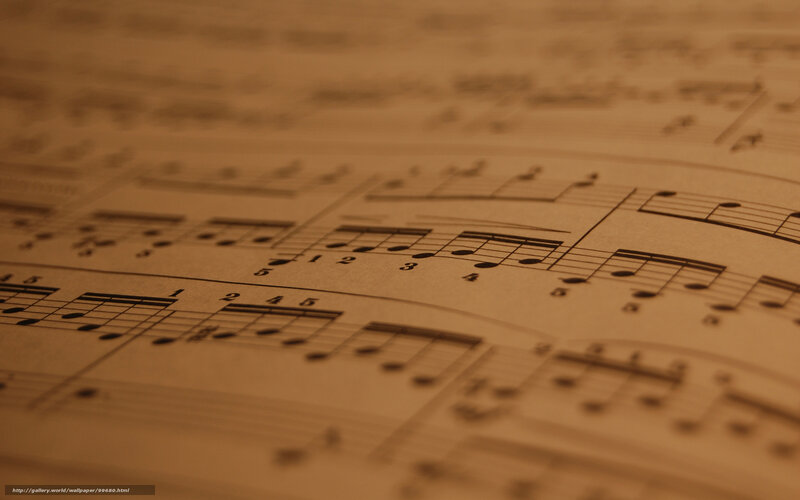close-up of sheet music