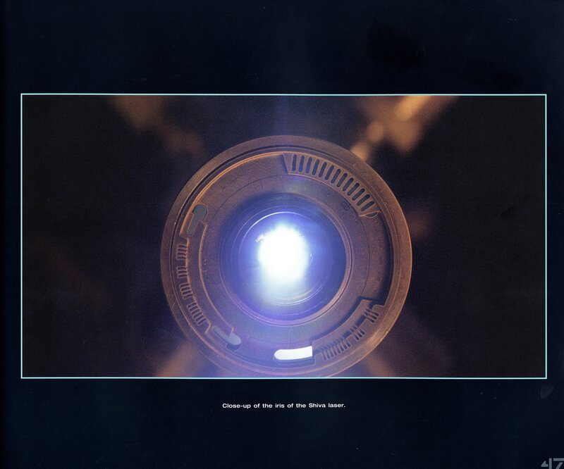 Close-up of Shiva laser iris