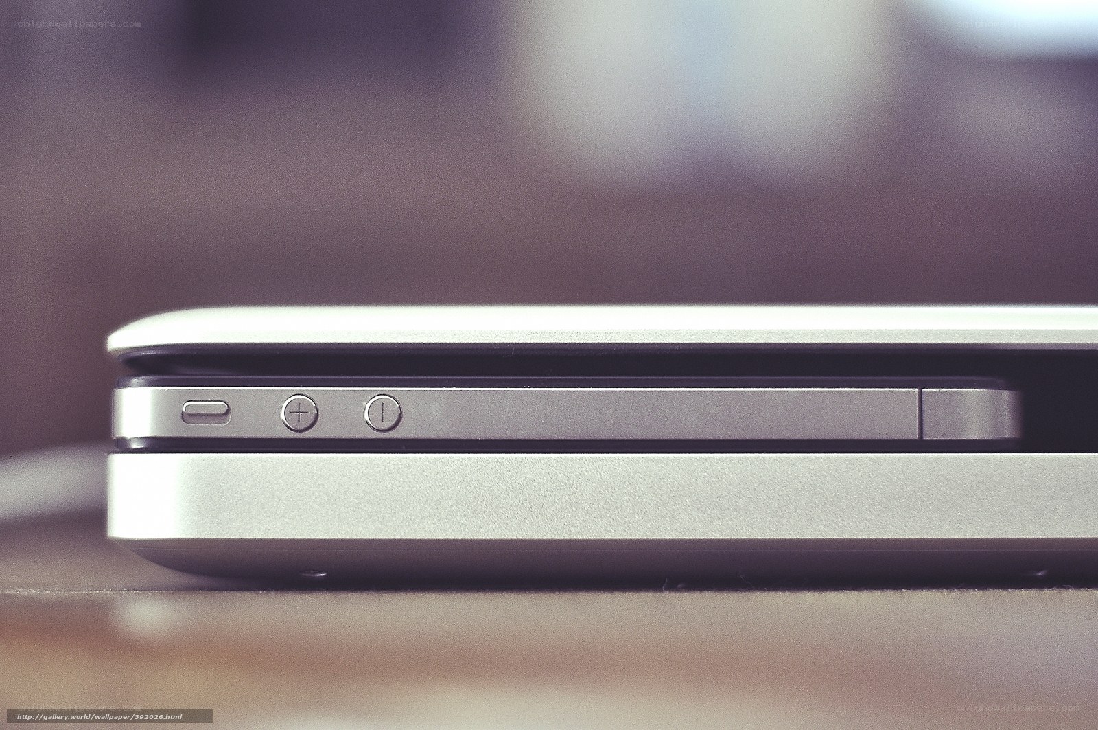 Close-up of smartphone side