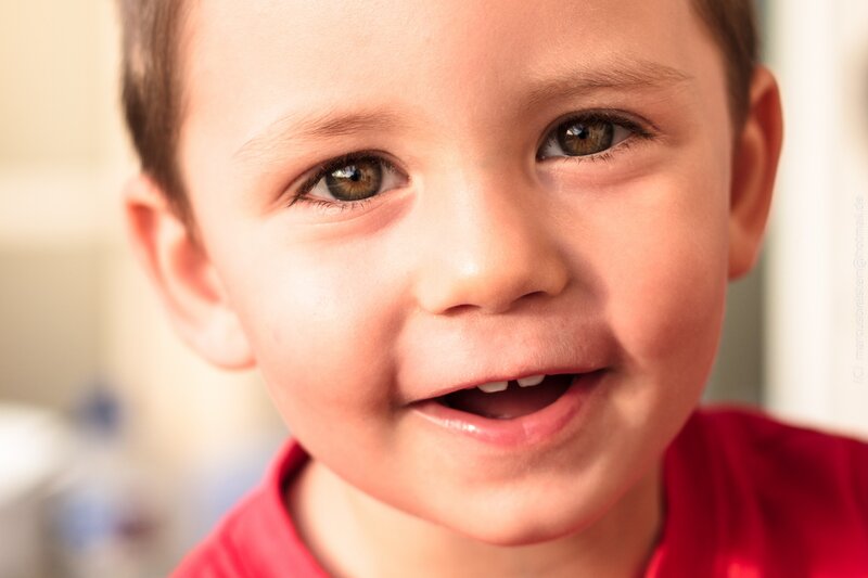 close-up of smiling child