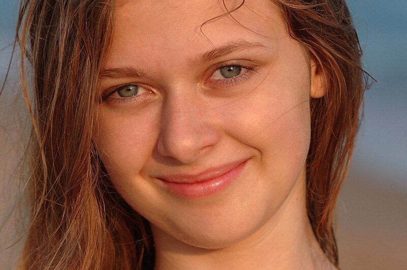 close-up of smiling girl