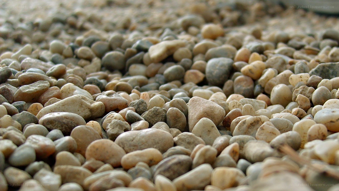 Close-up of smooth pebbles