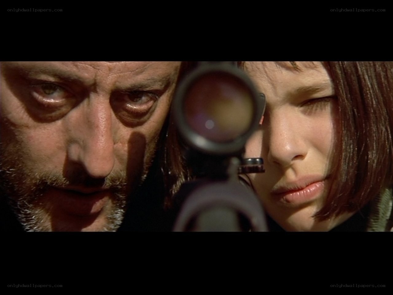 close-up of sniper team