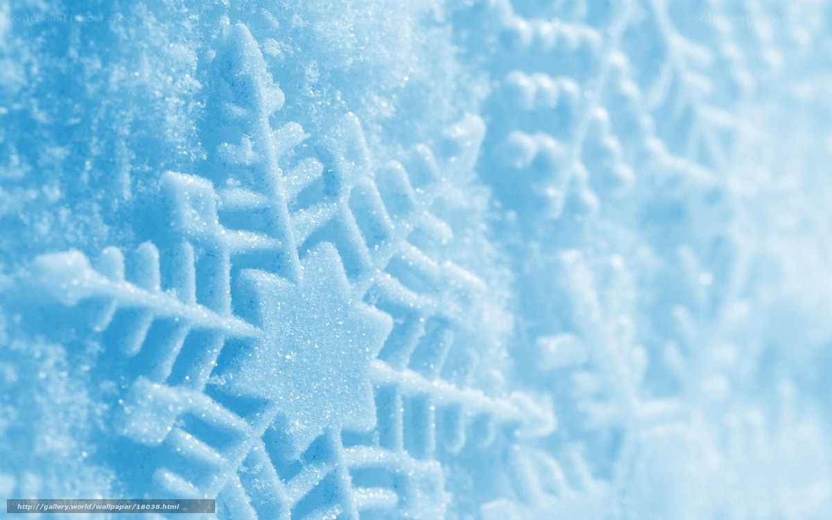 Close-up of snowflake texture
