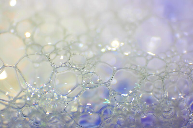 Close-up of soap bubbles