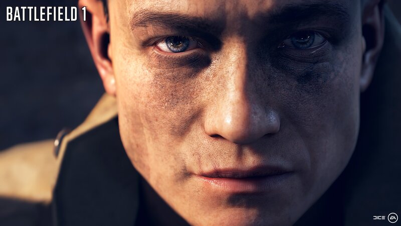 Close-up of Soldier's Face