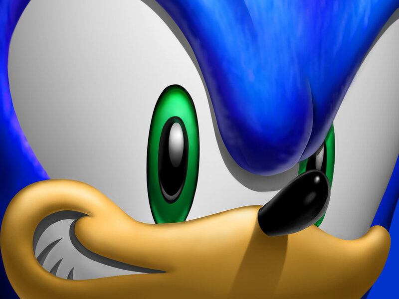 Close-up of Sonic the Hedgehog
