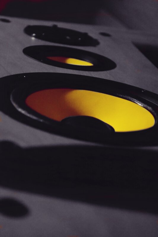 Close-up of Speaker Cones