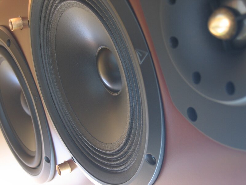 Close-up of Speaker Drivers — Black, Neutral