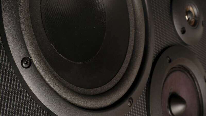 Close-up of Speaker Drivers — Black