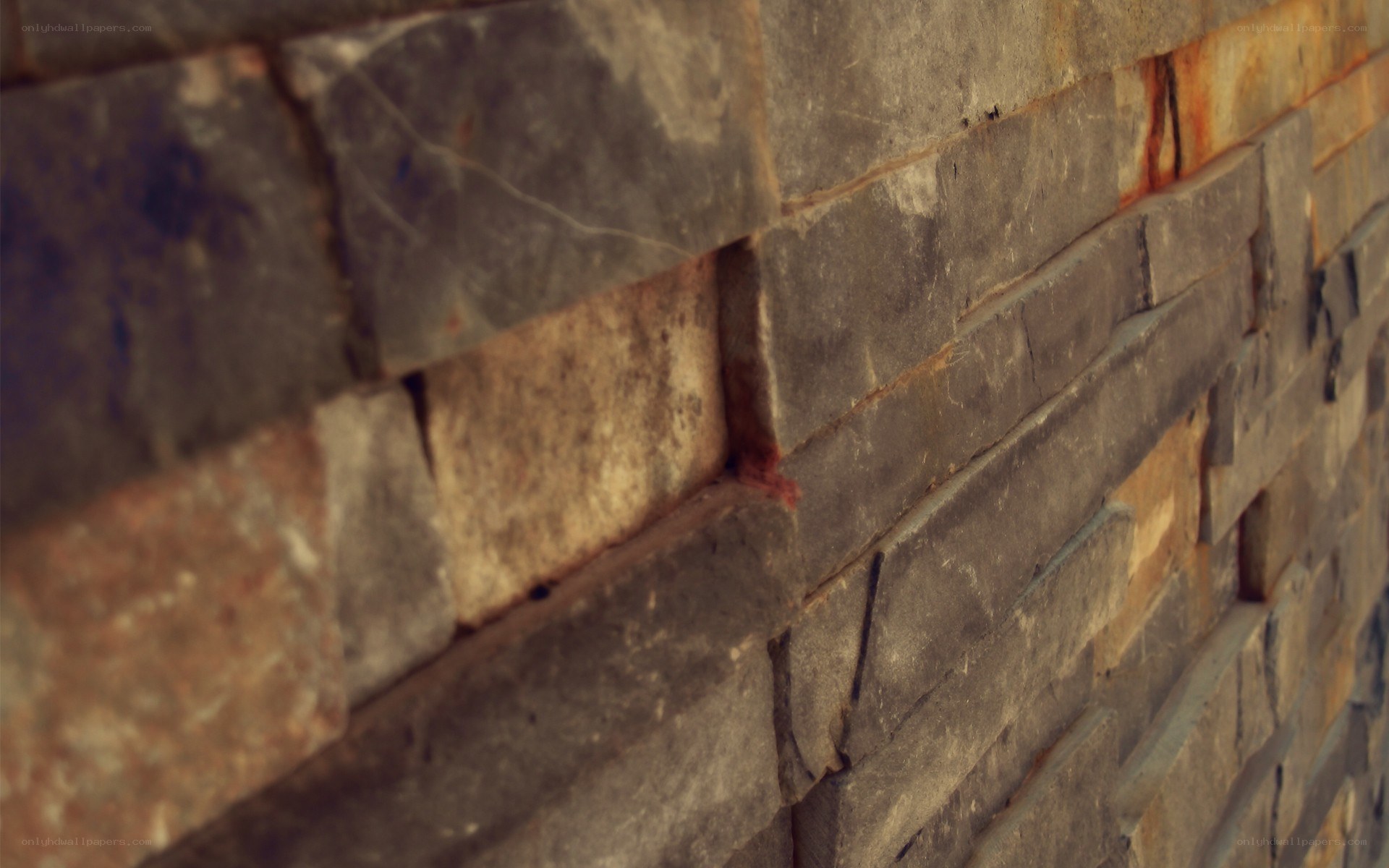 close-up of stone wall texture