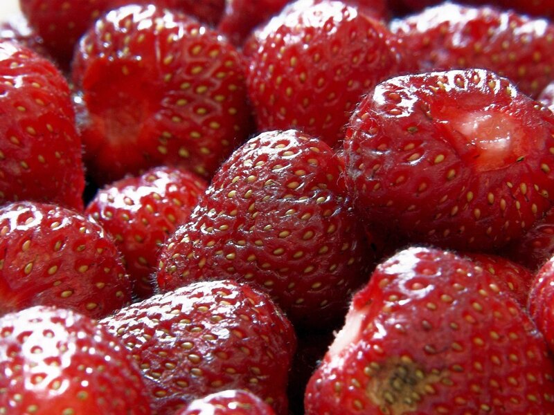 Close-up of Strawberries — Red, Fresh, Photograph, Berries