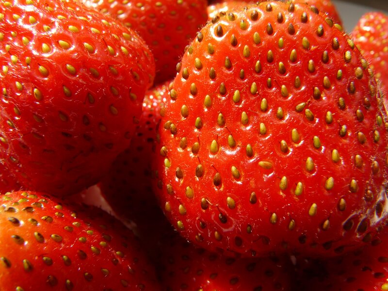 Close-up of Strawberries — Red, Natural, Photograph