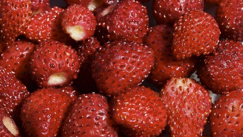 Close-up of Strawberries — Red, Natural