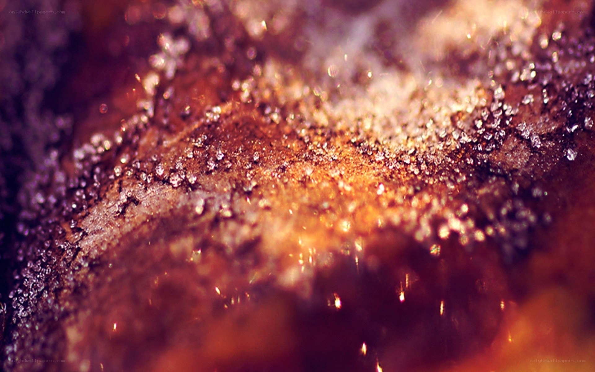 close-up of sugary texture