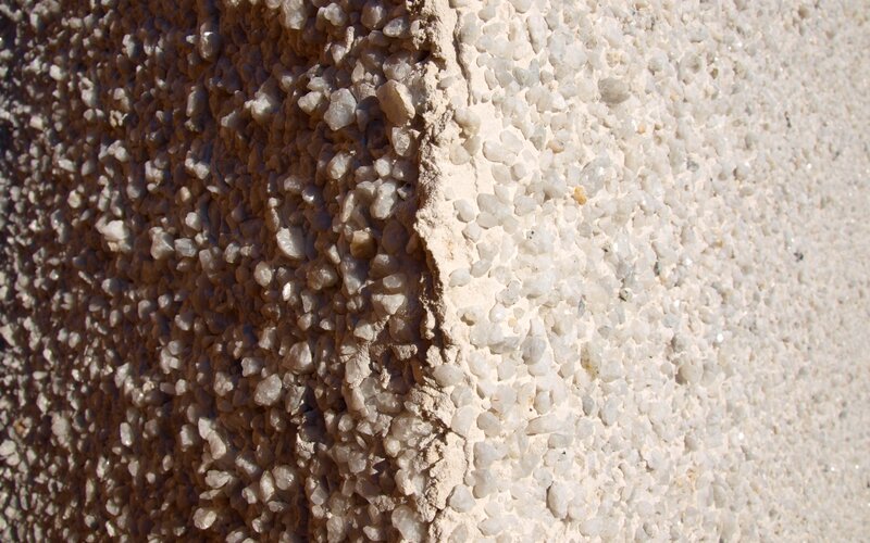 close-up of textured concrete surface