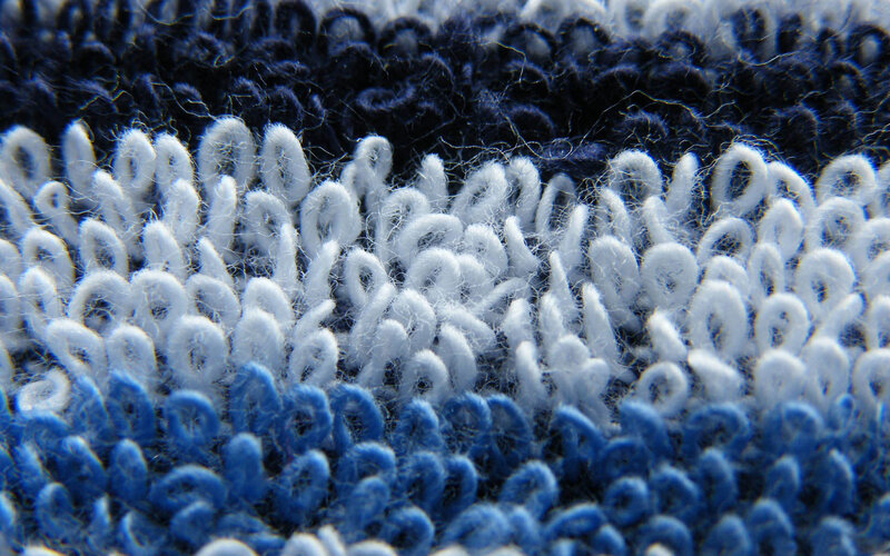 Close-up of Textured Fabric — Blue