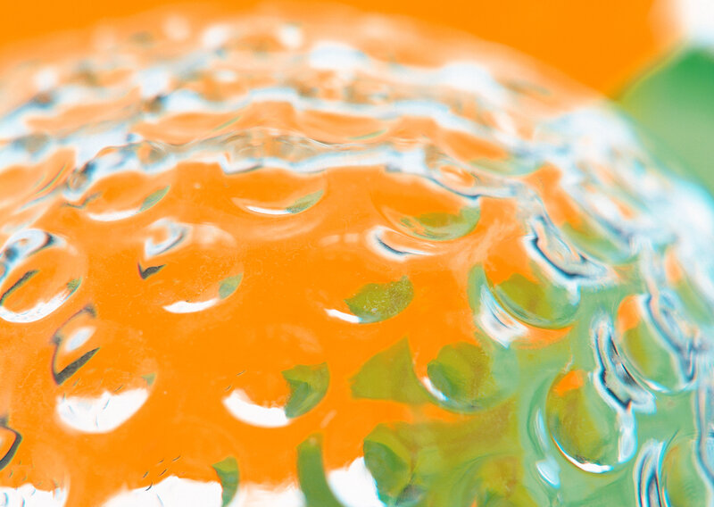 Close-up of textured glass surface