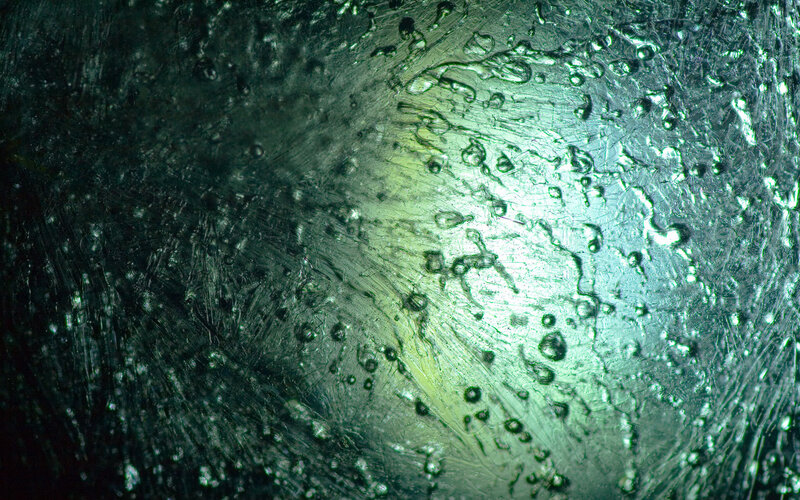 Close-up of textured glass surface