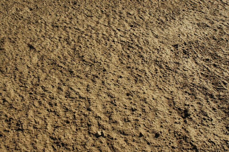 close-up of textured soil