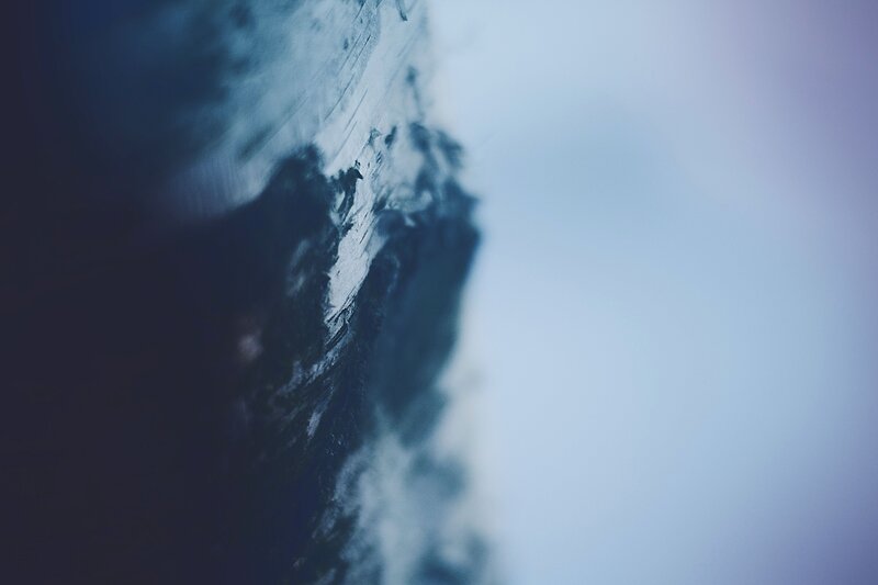 Close-up of Textured Surface — Blue